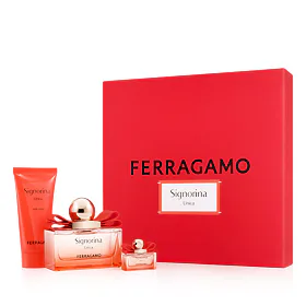 Ferragamo Signorina Unica Geschenkset Eau de Parfum 100 ml + Körperlotion 50 ml + Eau de Parfum 5 ml